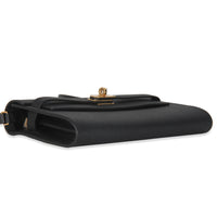 Hermes Black Epsom Kelly To Go GHW