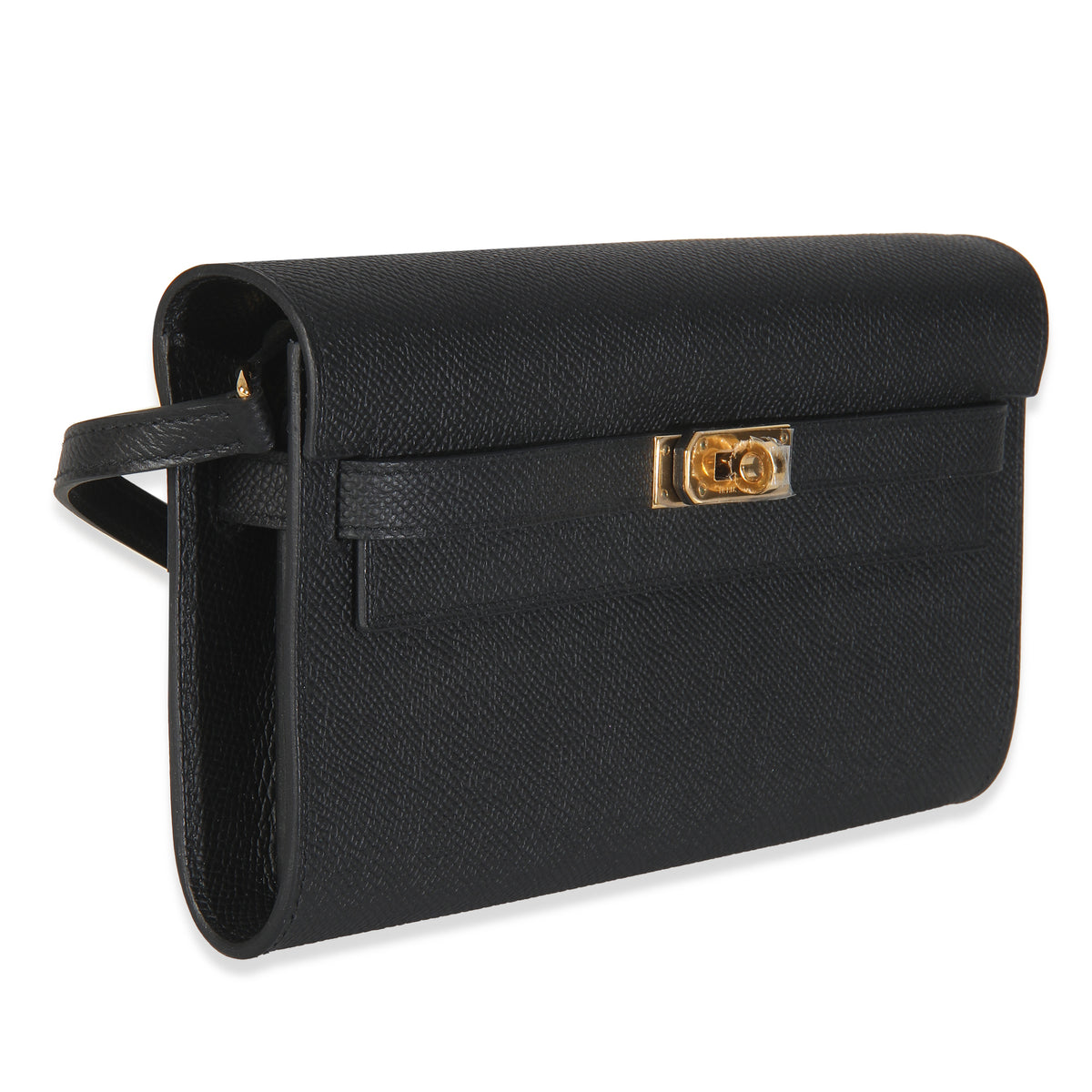 Hermes Black Epsom Kelly To Go GHW