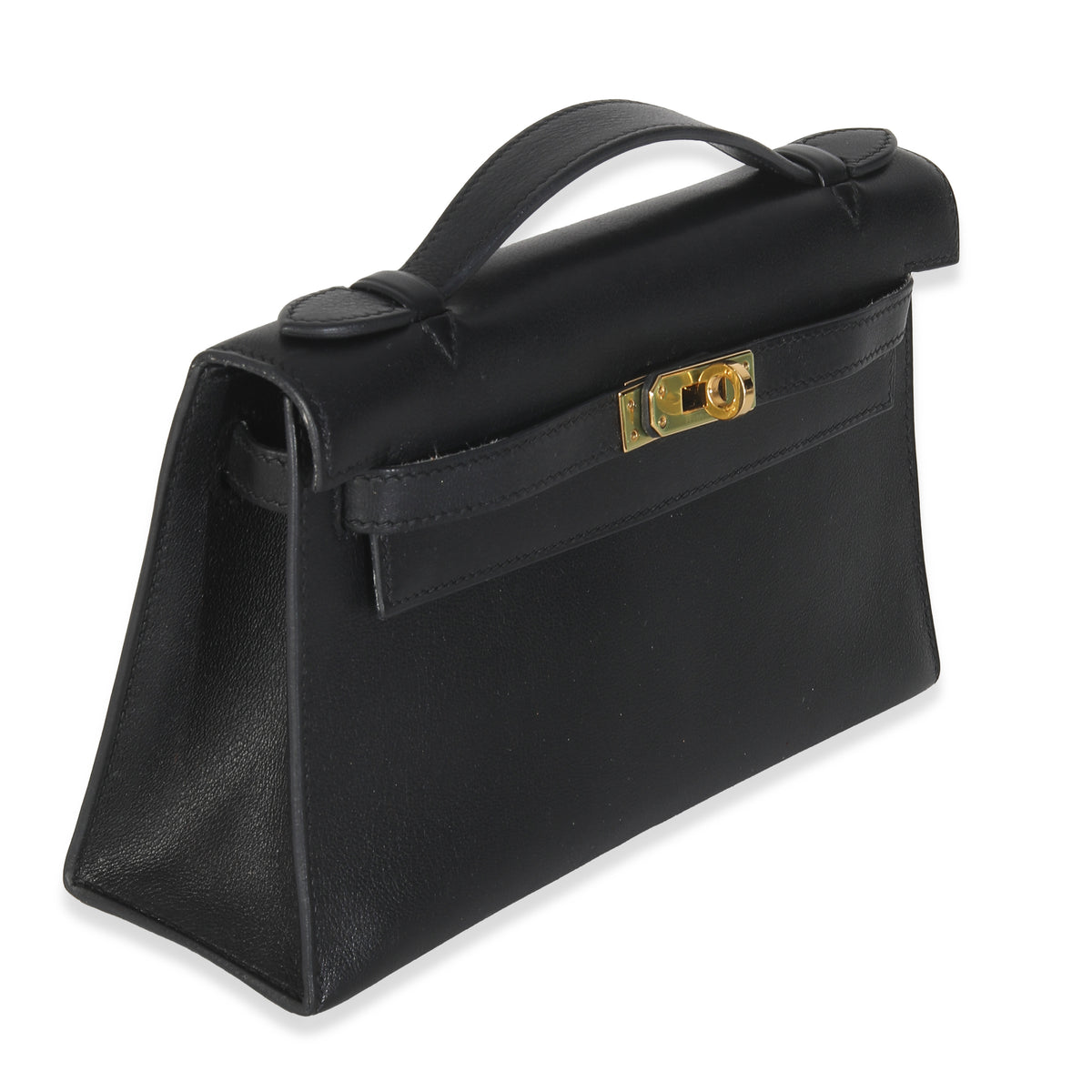 Black Swift Kelly Pochette GHW