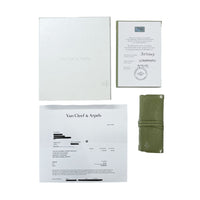 White Gold Chalcedony Vintage Alhambra 10 Station Necklace