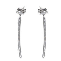 White Gold Diamond Tiffany T Earrings