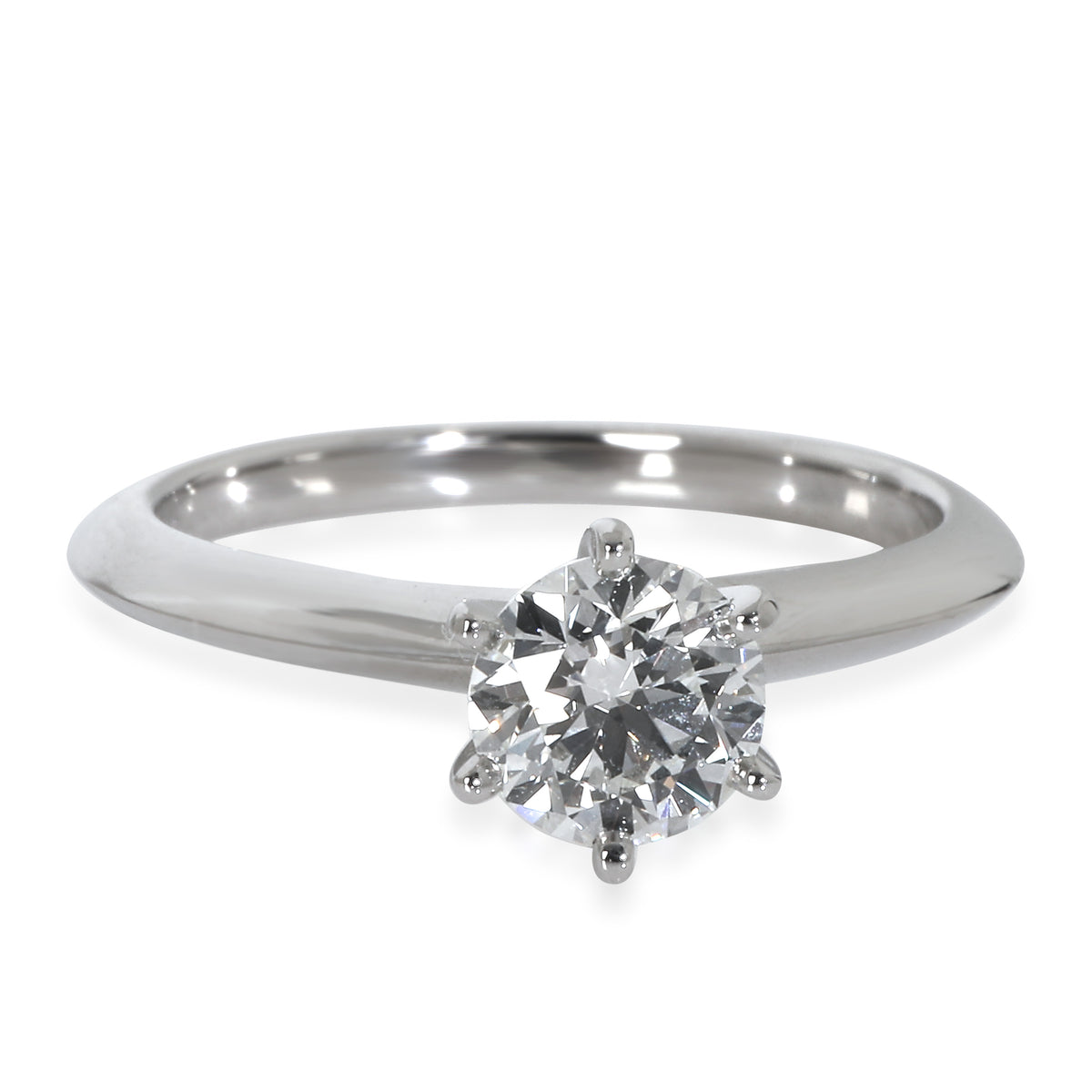 0.77 ct Round Brilliant Diamond Engagement Ring