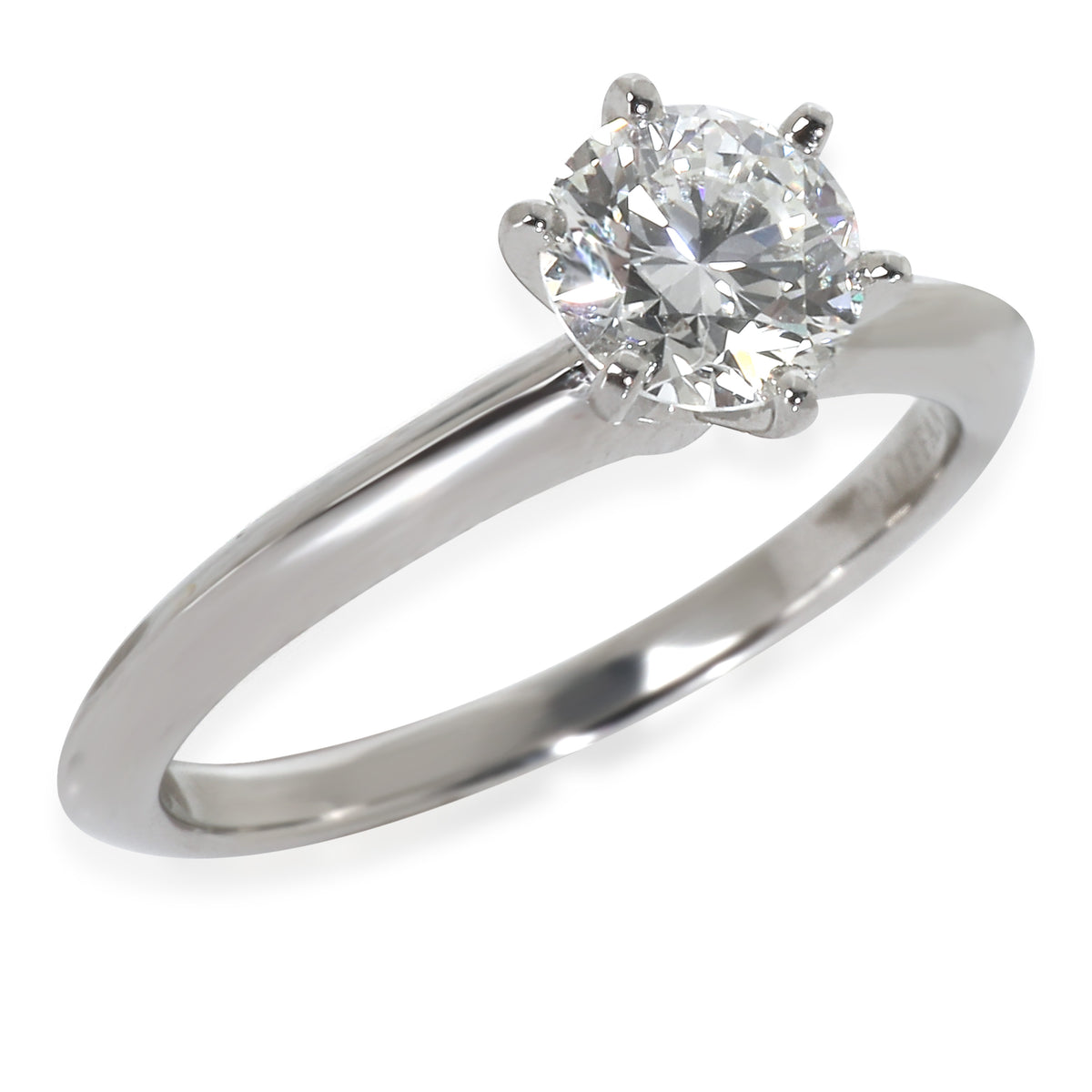 0.77 ct Round Brilliant Diamond Engagement Ring