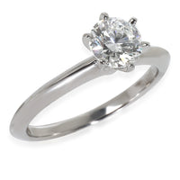 0.77 ct Round Brilliant Diamond Engagement Ring