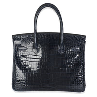 Bleu Marine Crocodile Porosus Birkin 30 GHW