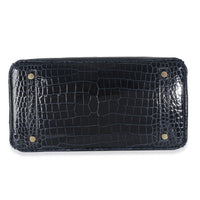 Bleu Marine Crocodile Porosus Birkin 30 GHW