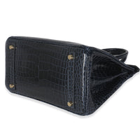 Bleu Marine Crocodile Porosus Birkin 30 GHW
