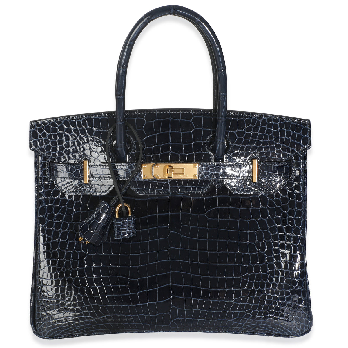 Bleu Marine Crocodile Porosus Birkin 30 GHW
