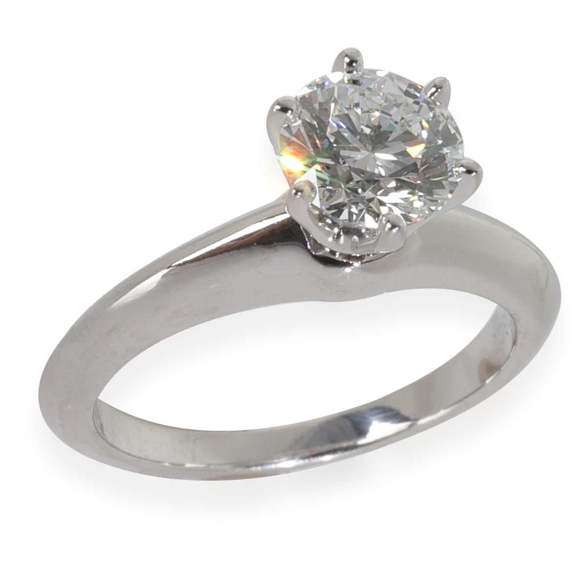 0.88 ct Round Brilliant Diamond Engagement Ring