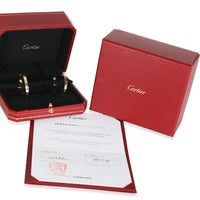 Yellow Gold  Large Model Love Hoop Earrings