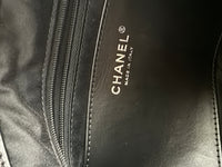 Black Quilted Calfskin CC Large Button Bucket Bag