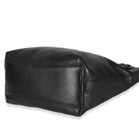 Black Quilted Calfskin CC Large Button Bucket Bag