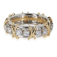 Yellow Gold & Platinum Diamond Schlumberger 16 Stone Ring