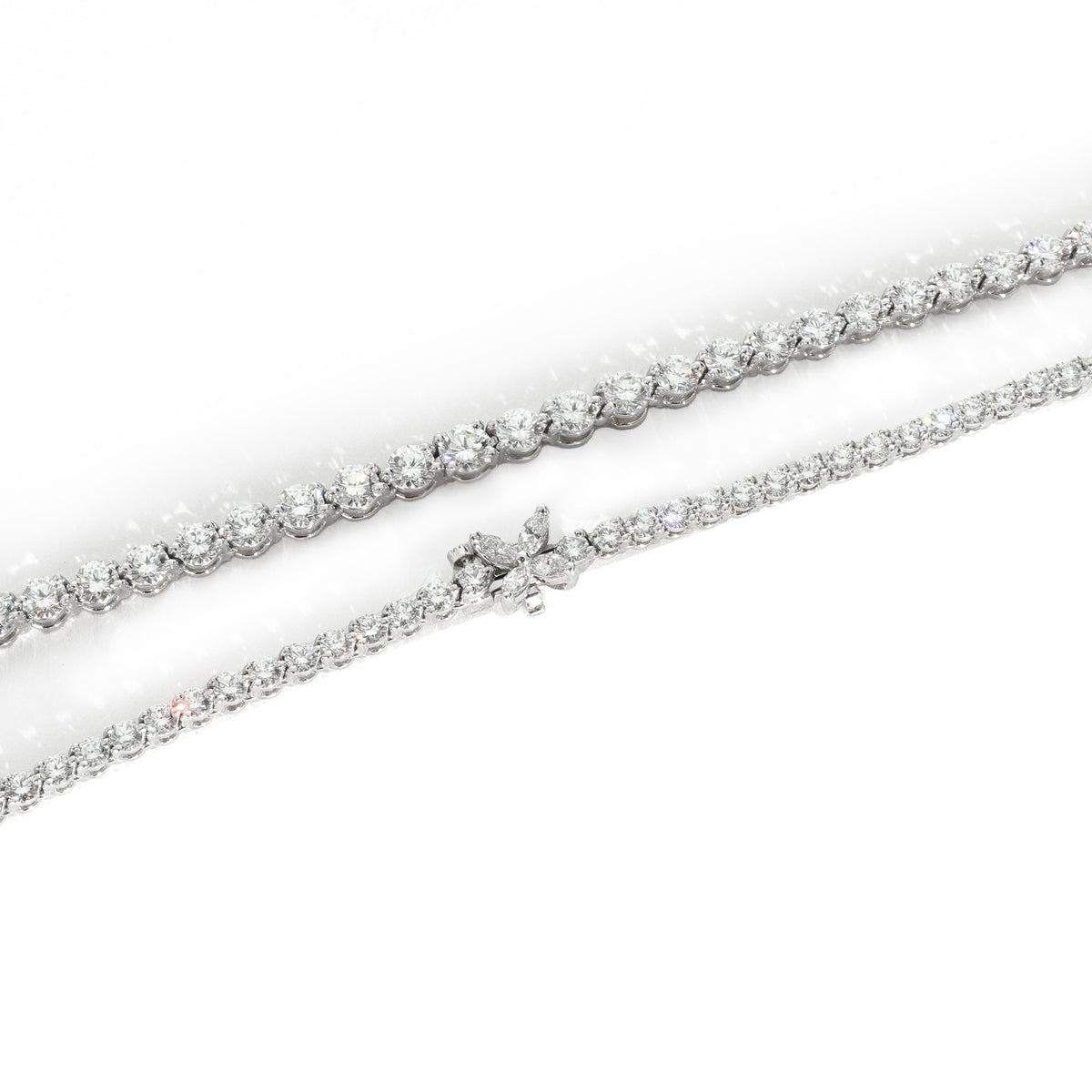 Platinum Diamond Victoria Tennis Necklace