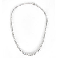 Platinum Diamond Victoria Tennis Necklace
