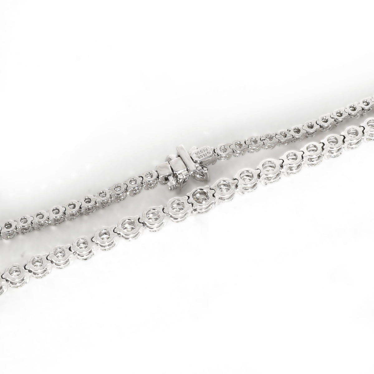 Platinum Diamond Victoria Tennis Necklace