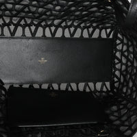 Black Mesh Fabric Le Troisieme Tote Bag