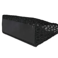 Black Mesh Fabric Le Troisieme Tote Bag