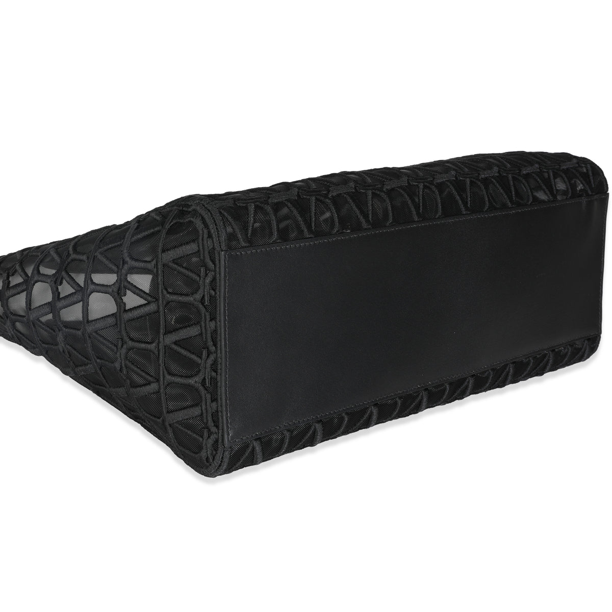 Black Mesh Fabric Le Troisieme Tote Bag