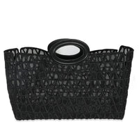 Black Mesh Fabric Le Troisieme Tote Bag