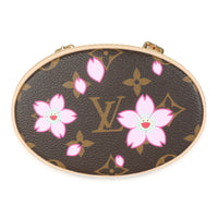 x TM Sakura Brown Monogram Cherry Blossom Nano Bucket
