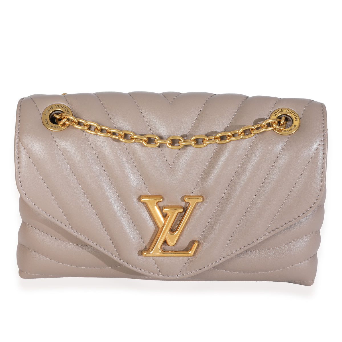 Taupe Calf Leather New Wave Chain MM