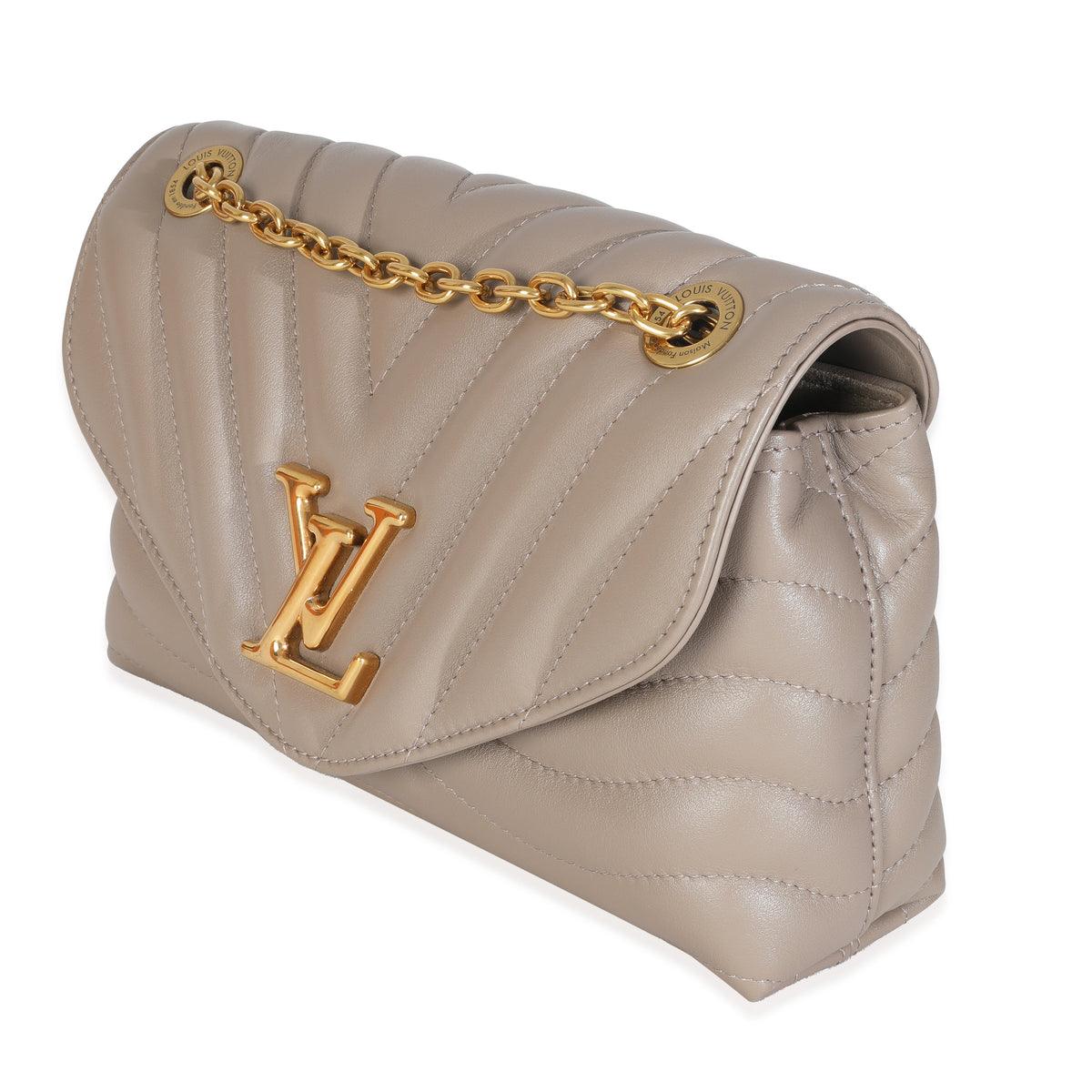 Taupe Calf Leather New Wave Chain MM