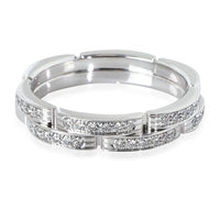 White Gold Diamond Maillon Panthere Double Row Band