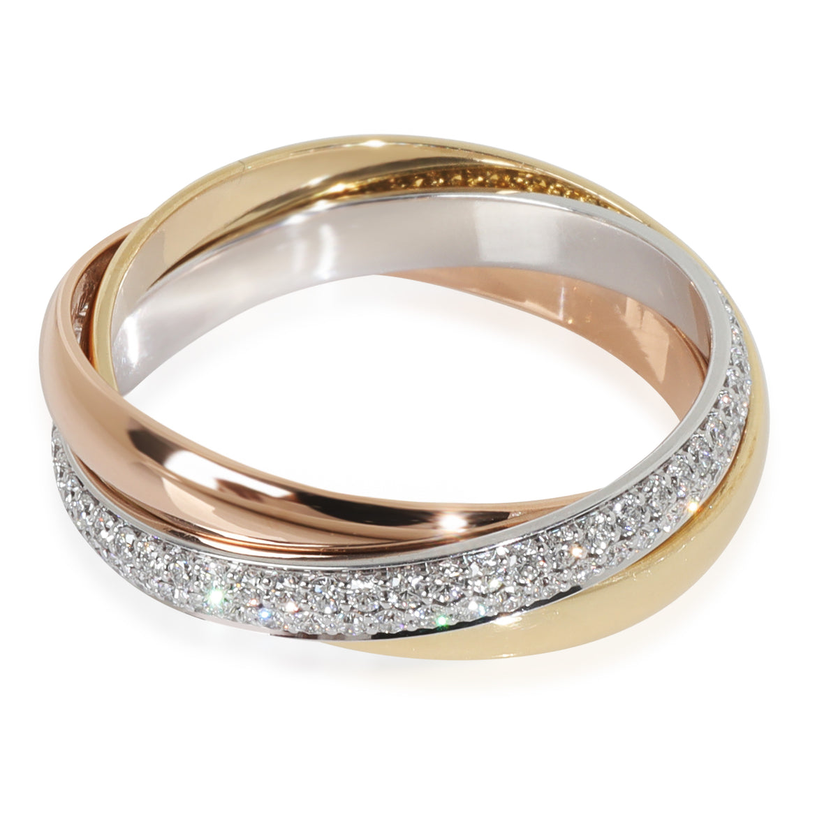 Diamond Small Model Trinity Ring