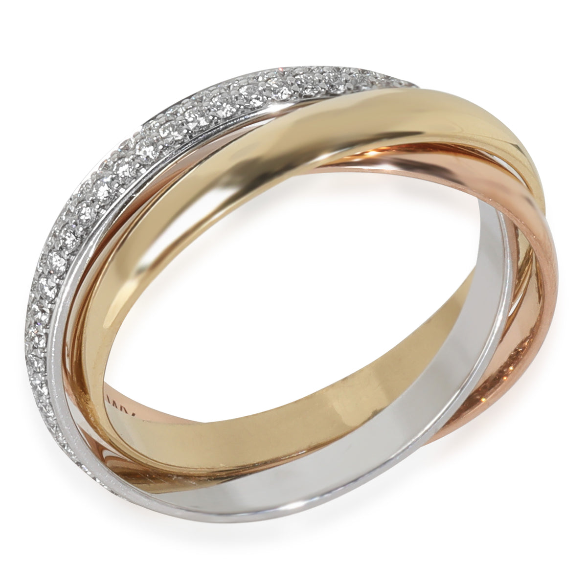 Diamond Small Model Trinity Ring