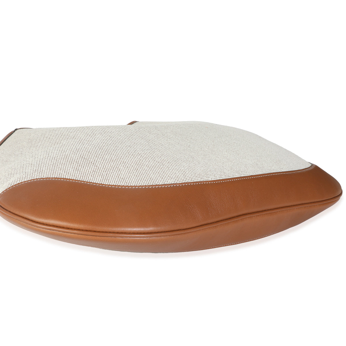 Beige Canvas Medium B Shoulder Bag