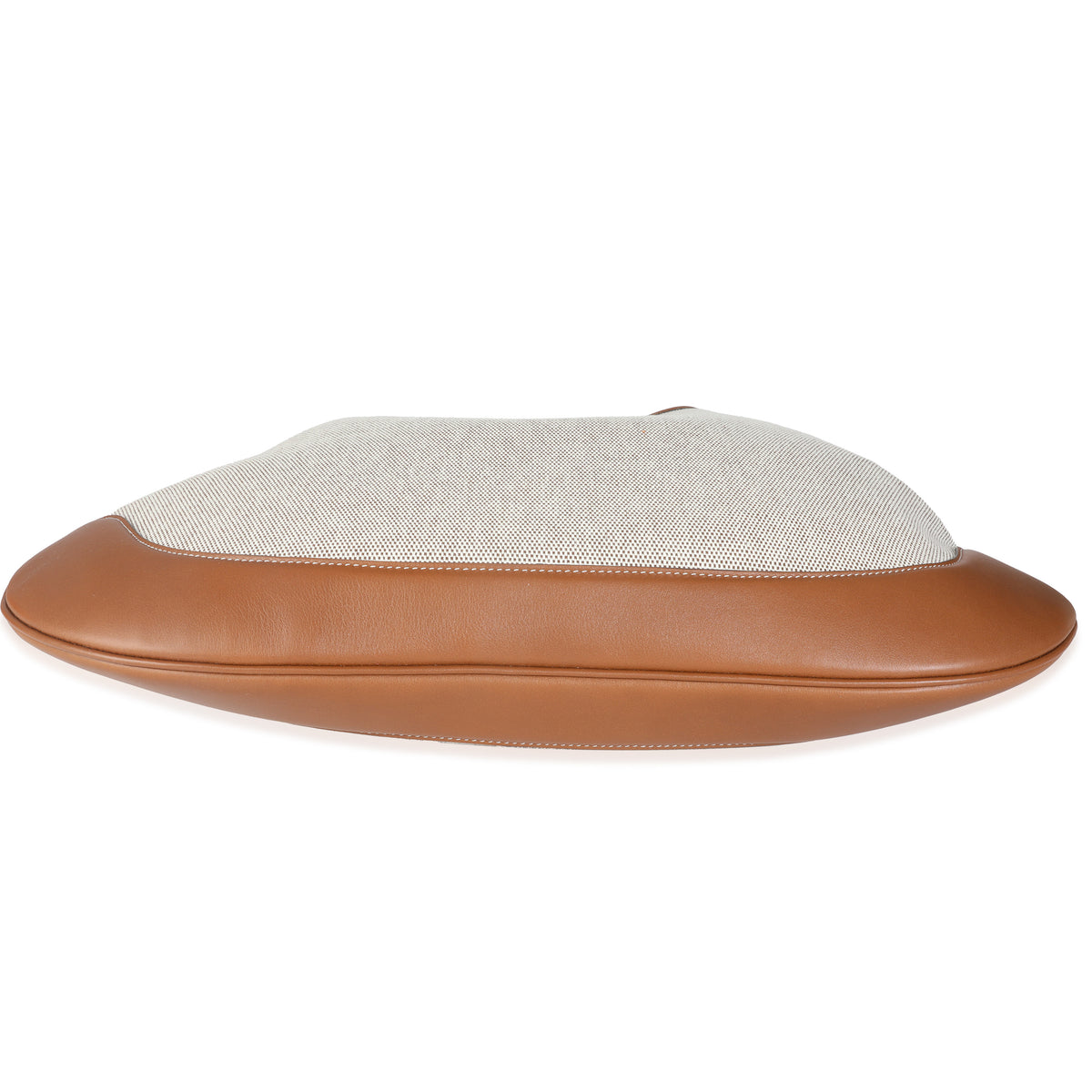 Beige Canvas Medium B Shoulder Bag