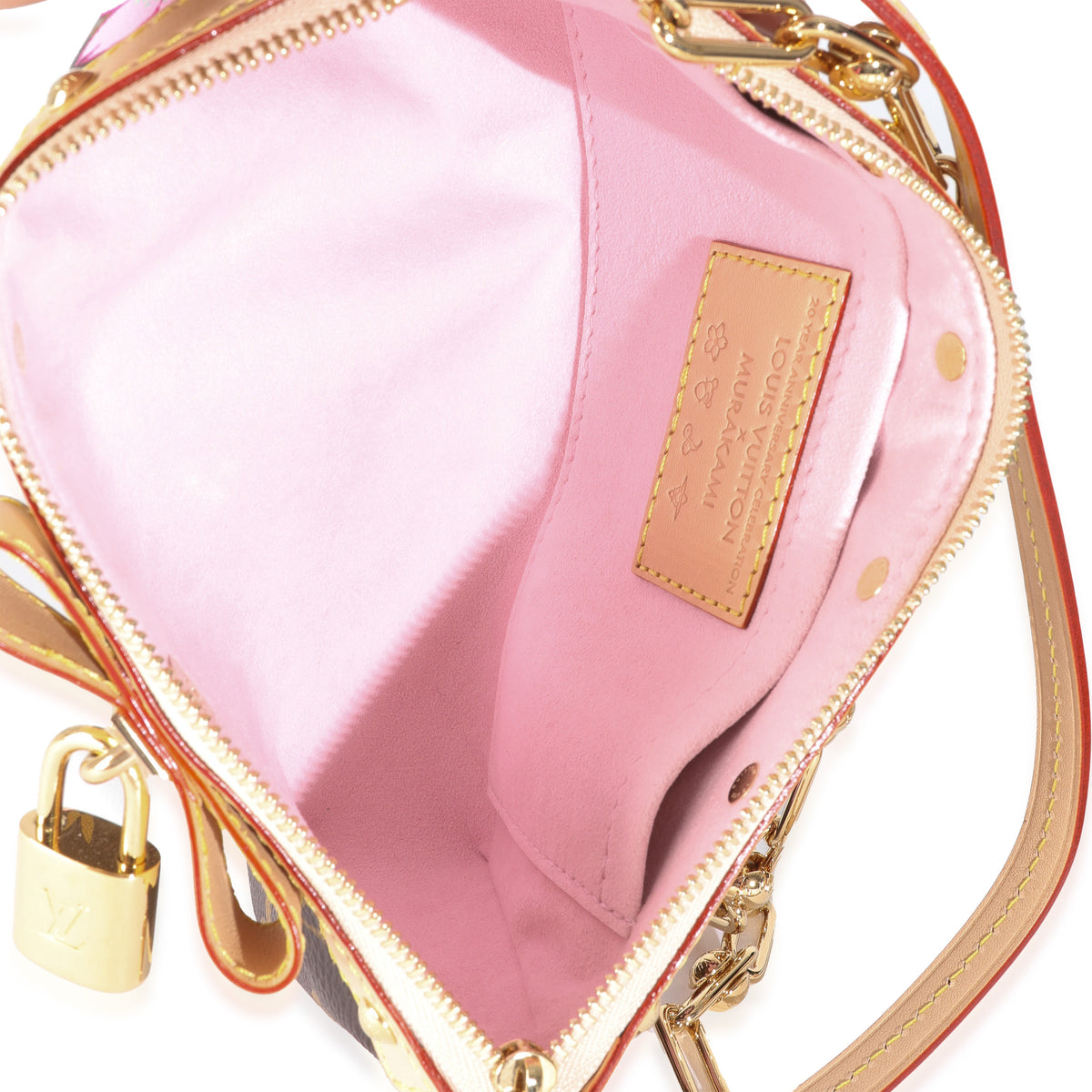 x TM Sakura Brown Monogram Canvas Pochette Accessoires