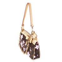 x TM Sakura Brown Monogram Canvas Pochette Accessoires