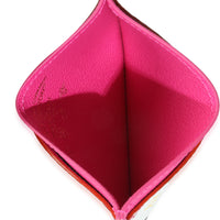 x TM Kawaii Pink Monogram Multicolor Canvas Card Holder