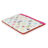 x TM Kawaii Pink Monogram Multicolor Canvas Card Holder