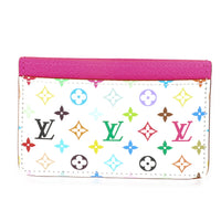 x TM Kawaii Pink Monogram Multicolor Canvas Card Holder