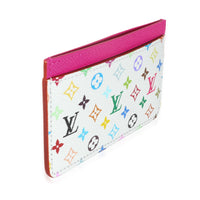 x TM Kawaii Pink Monogram Multicolor Canvas Card Holder