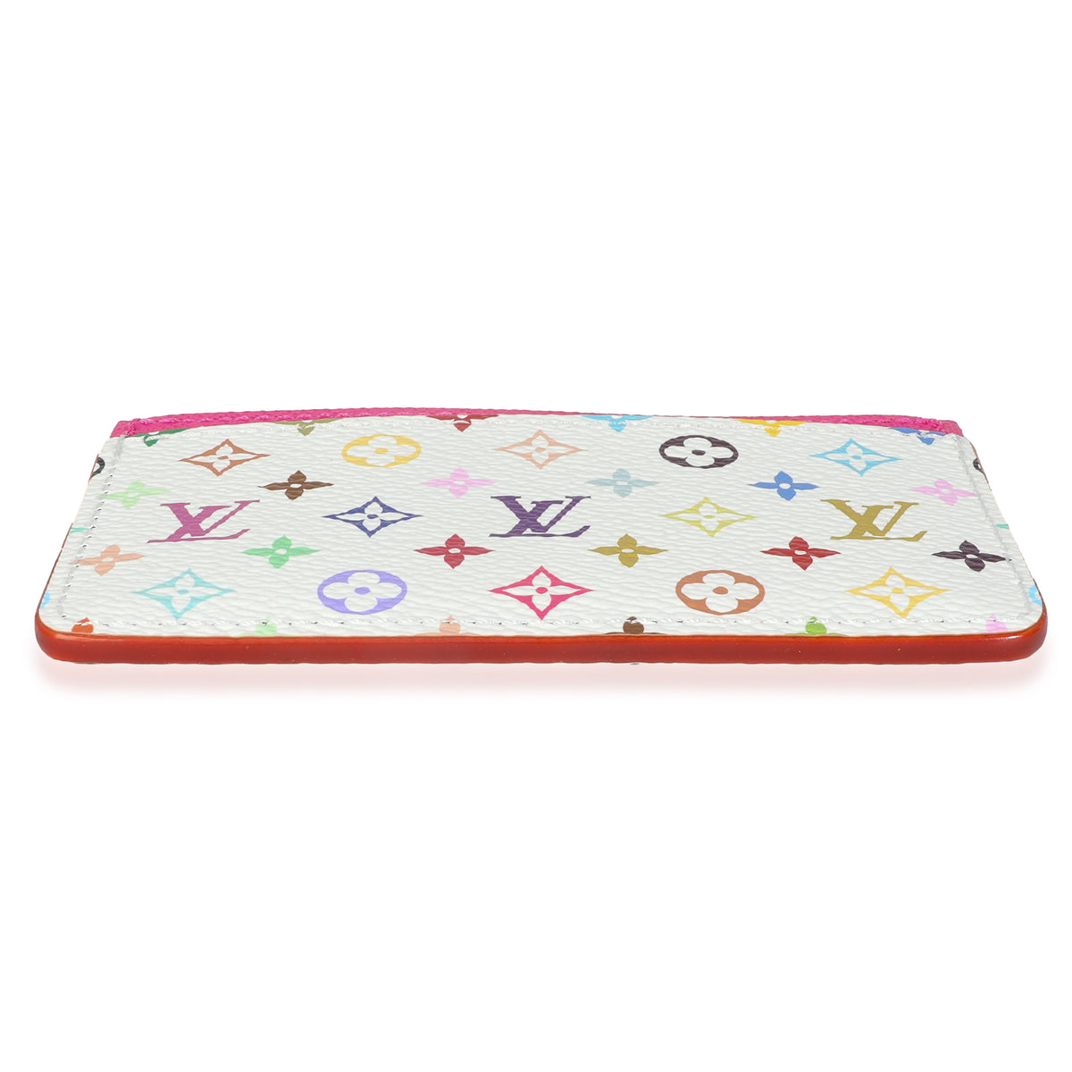 x TM Kawaii Pink Monogram Multicolor Canvas Card Holder