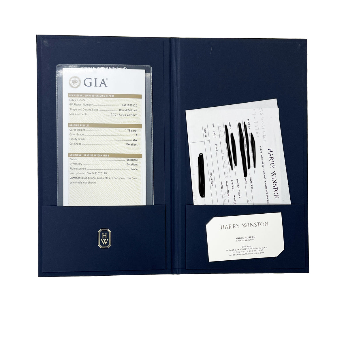 1.75 ct Round Brilliant Love Engagement Ring