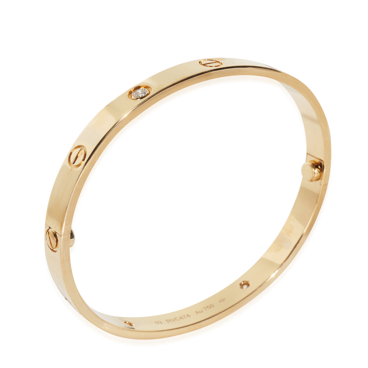 Yellow Gold Diamond Love Bracelet