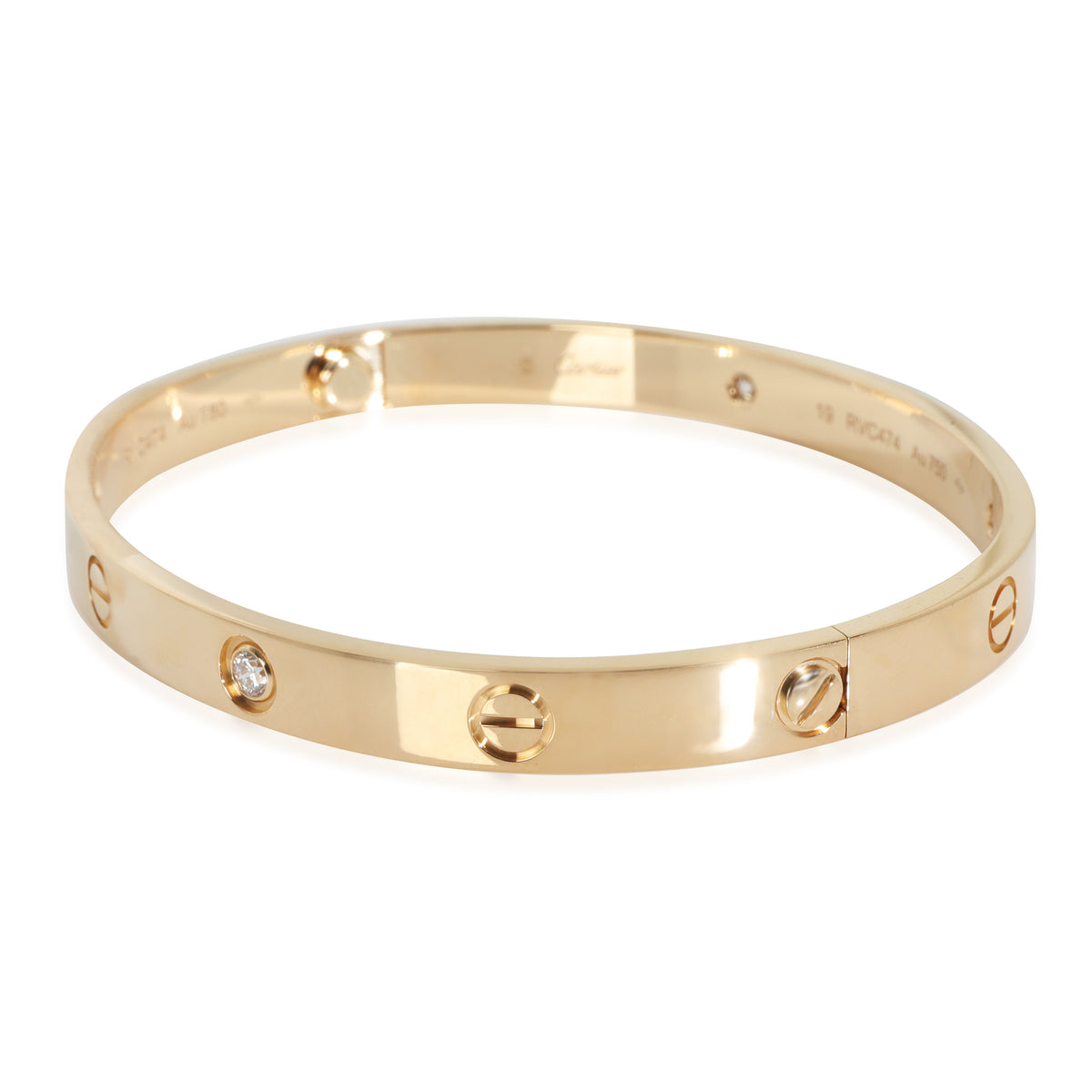 Yellow Gold Diamond Love Bracelet
