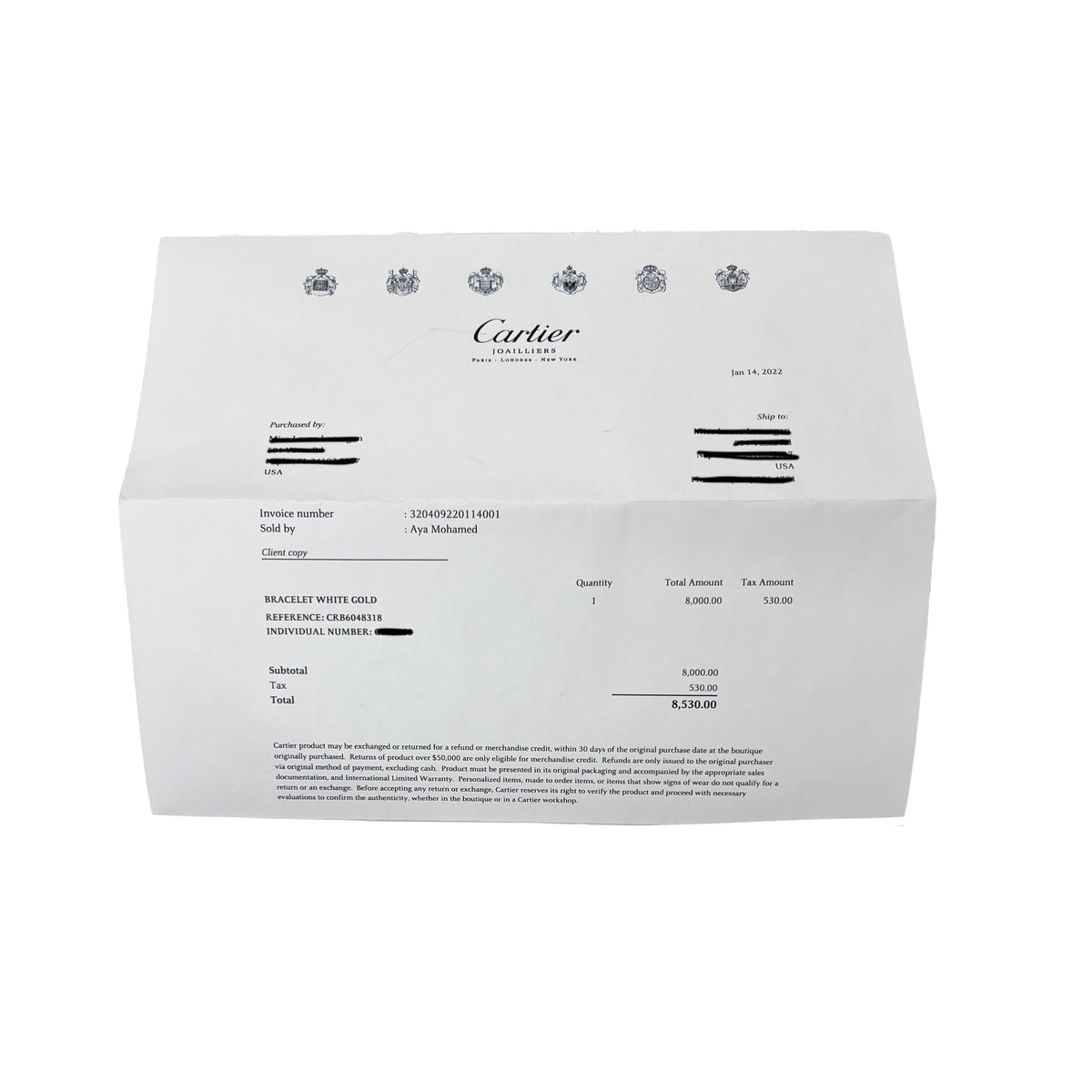 White Gold  Juste Un Clou Bracelet