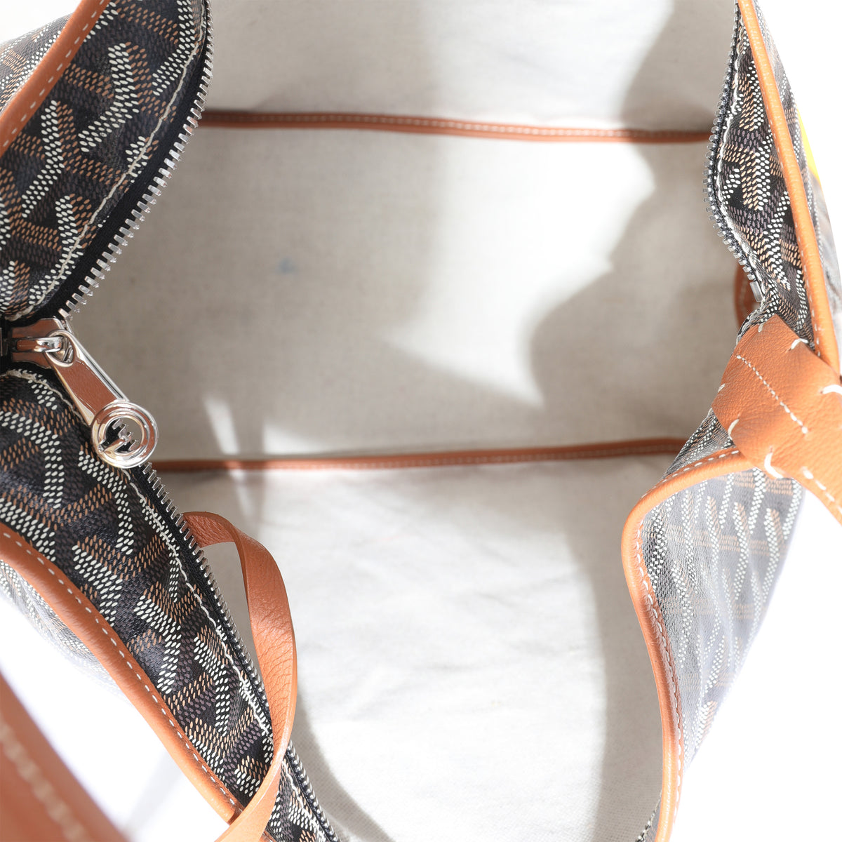 Gold Black Goyardine Boheme Hobo