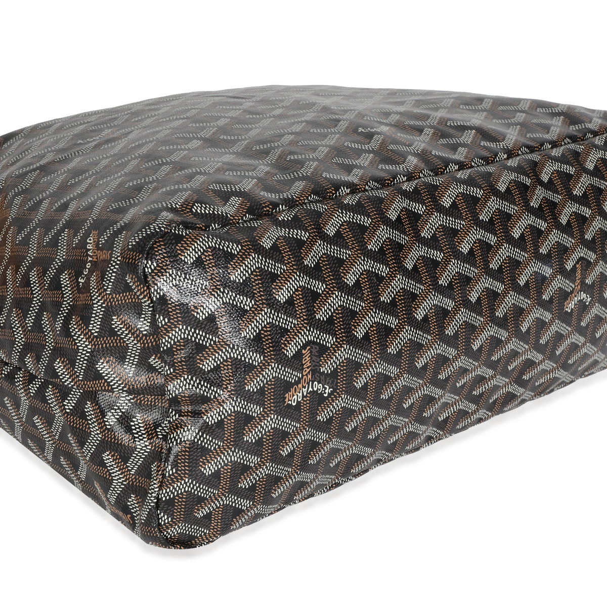 Gold Black Goyardine Boheme Hobo