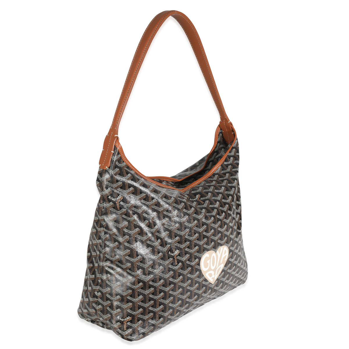 Gold Black Goyardine Boheme Hobo