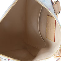 x TM Monogram White Multicolor Canvas Speedy Bandouliere 25