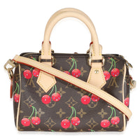 x TM Monogram Cerises Canvas Speedy Bandouliere 20