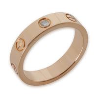 Rose Gold Diamond Small Model Love Ring