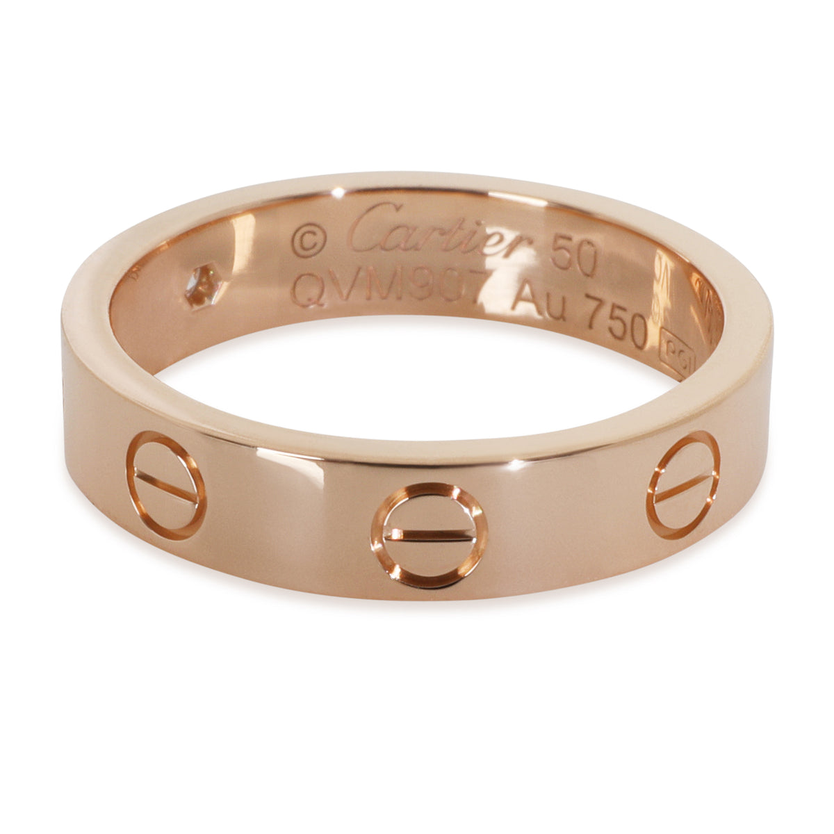 Rose Gold Diamond Small Model Love Ring
